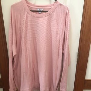 Crown and Ivy NWT SZ XXL PINK LONG SLEEVE TOP